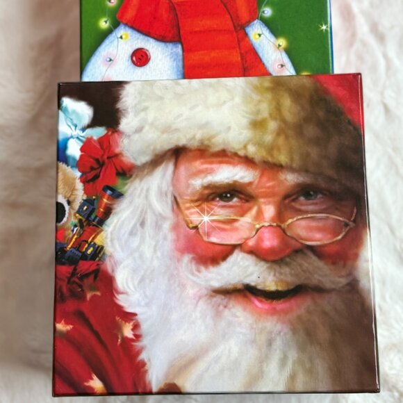 Seasonal Packaging (3) Round and Gem Stone (3) Square Christmas, Nesting Boxes - Picture 14 of 16